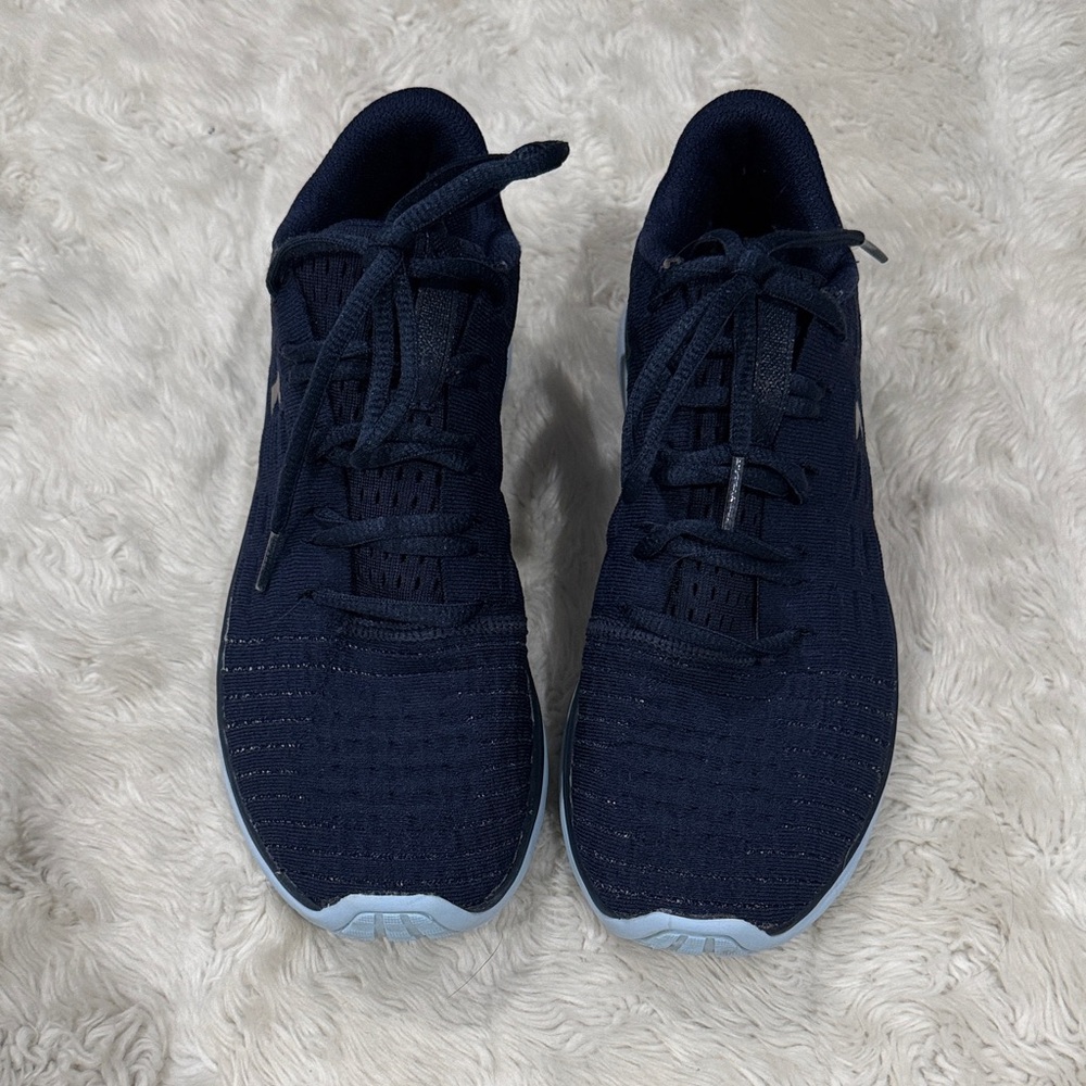 Under Armour Threadborne Slingflex sneakers in navy blue Woman’s Size 8 - Picture 3 of 5